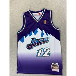 Utah Jazz Hardwood Classics Stitched 1997 Basketball Jersey (#12 Stockton) Large